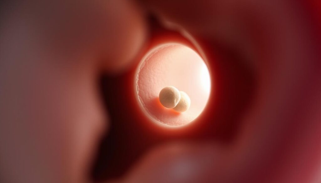 A close-up view of a human ear canal, depicting the intricate process of otolith repositioning. The image showcases the delicate inner workings, with a gentle light guiding the viewer's attention to the repositioning of the displaced ear stones. Soft, muted tones create a soothing, meditative atmosphere, conveying the care and precision required during this therapeutic procedure. The composition is balanced, with the ear canal occupying the central focus, surrounded by a blurred, dreamlike background that suggests the broader context of the patient's inner ear health and well-being. A close-up view of a human ear canal, depicting the intricate process of otolith repositioning. The image showcases the delicate inner workings, with a gentle light guiding the viewer's attention to the repositioning of the displaced ear stones. Soft, muted tones create a soothing, meditative atmosphere, conveying the care and precision required during this therapeutic procedure. The composition is balanced, with the ear canal occupying the central focus, surrounded by a blurred, dreamlike background that suggests the broader context of the patient's inner ear health and well-being.