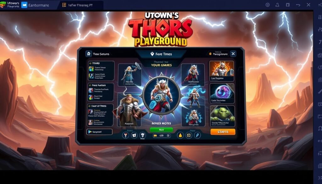 雷神試玩介面設計